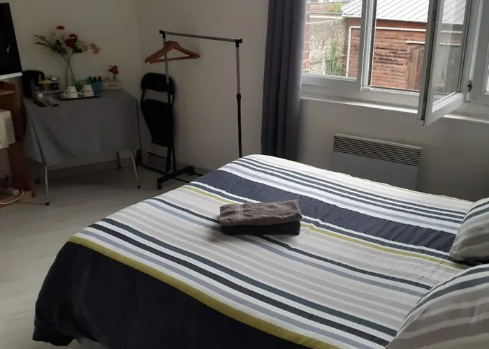 Chez Vincent, Chambres Doubles Equipees, Avec Acces Prive, Tres Bon Emplacement Dans Dieppe, Au Calme, Avec Parking Gratuit Et Cloture, Terrasse Et Grand Jardin, Simple Et Convivial, Animaux Admis